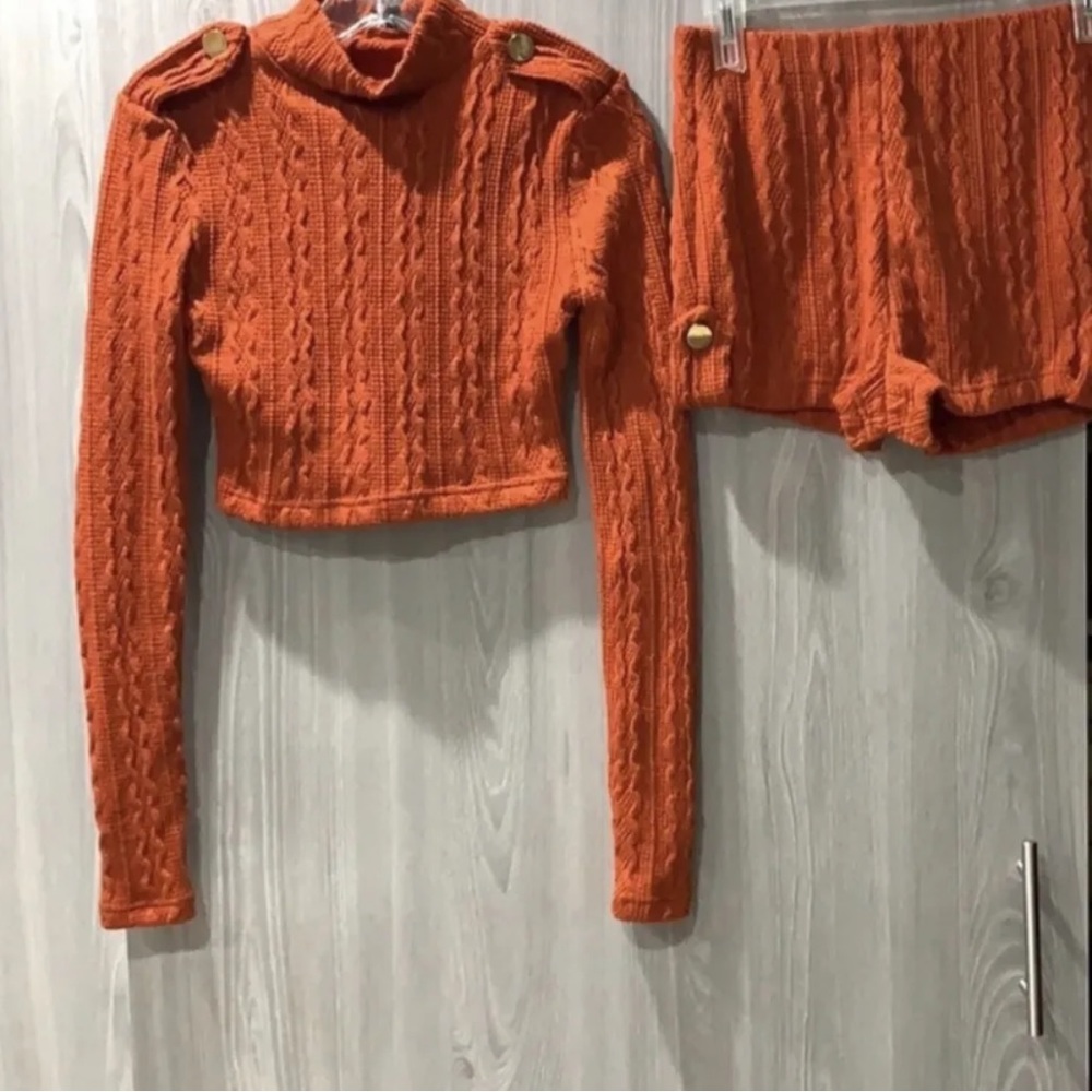 Jluxlabel crop top with shorts set